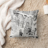 非表示写真子どもズインザスノー装飾用クッション クッション (ブランケット)