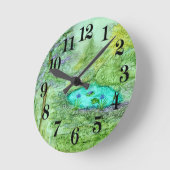 非表示美しい ラウンド壁時計 (傾斜)