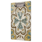 非装飾されたろうけつ染めの正方形II クリップボード (左)