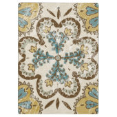 非装飾されたろうけつ染めの正方形II クリップボード (裏面)