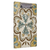 非装飾されたろうけつ染めの正方形II クリップボード (右)