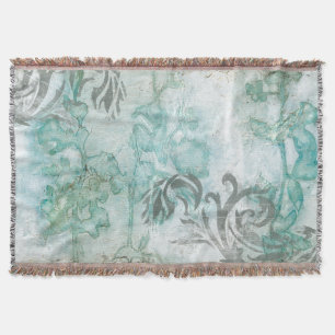 非装飾された花のスプレーIII スローブランケット