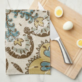 非装飾ろうけつ染めスクエアII キッチンタオル (四つ折り)