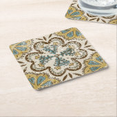 非装飾ろうけつ染めスクエアII スクエアペーパーコースター (アングル)