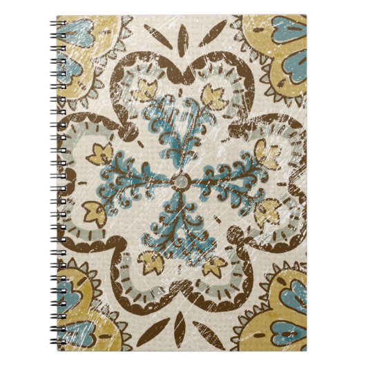 非装飾ろうけつ染めスクエアII ノートブック (正面)