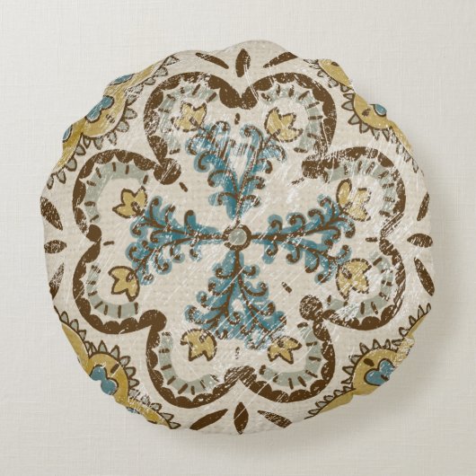 非装飾ろうけつ染めスクエアII ラウンドクッション (裏面)