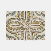 非装飾ろうけつ染めスクエアIII フリースブランケット (正面(横))