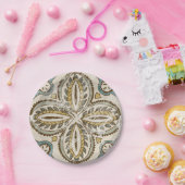 非装飾ろうけつ染めスクエアIII ペーパープレート (パーティー)