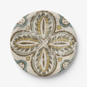 非装飾ろうけつ染めスクエアIII ペーパープレート (正面)