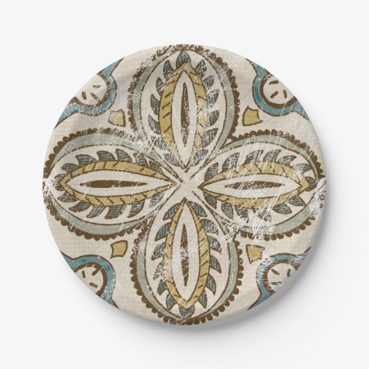 非装飾ろうけつ染めスクエアIII ペーパープレート (正面)