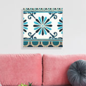 非装飾インディゴフリーズII キャンバスプリント (インサイチュ (リビング))