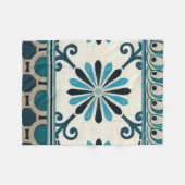 非装飾インディゴフリーズII フリースブランケット (正面(横))