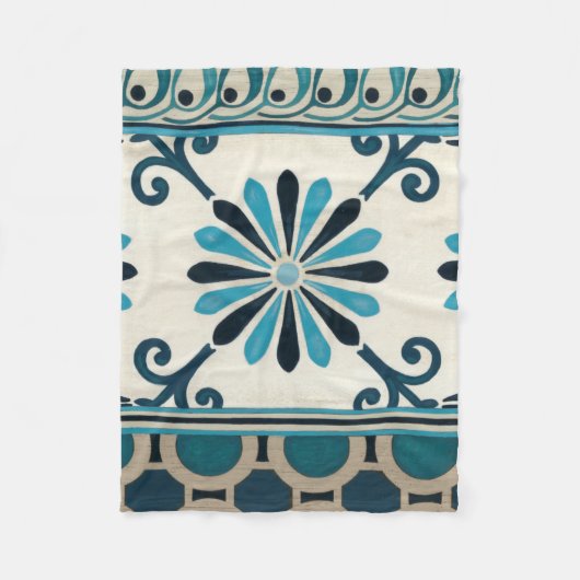 非装飾インディゴフリーズII フリースブランケット (正面)