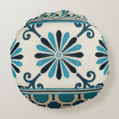 非装飾インディゴフリーズII ラウンドクッション (裏面)