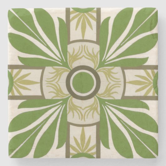 非装飾パームモチーフI ストーンコースター (正面)