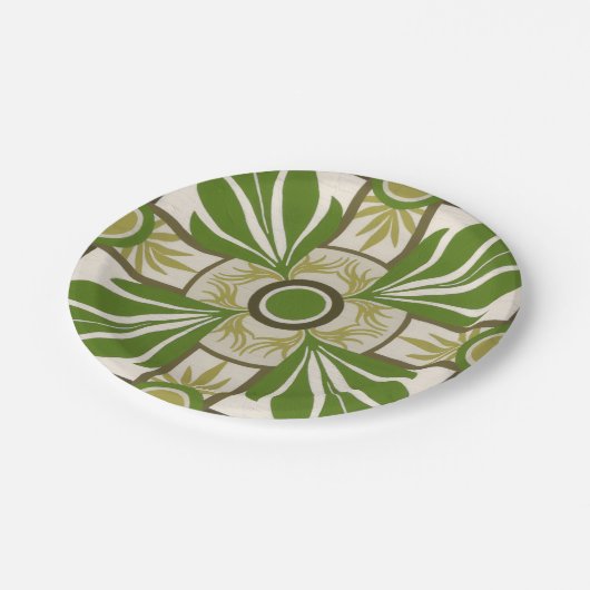 非装飾パームモチーフI ペーパープレート (アングル)