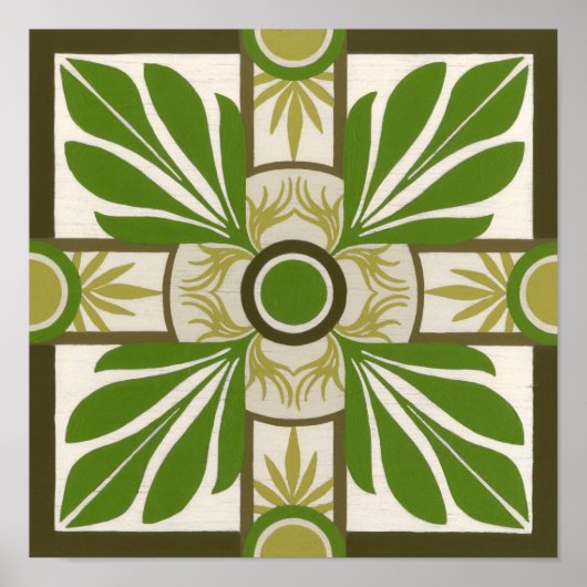 非装飾パームモチーフI ポスター (正面)