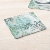 非装飾フラワースプレーIII スクエアペーパーコースター (アングル)