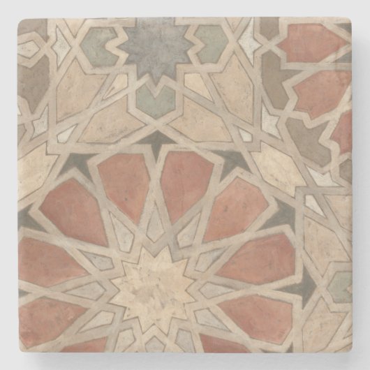 非装飾マラケシュデザインI ストーンコースター (正面)