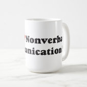 非言語コミュニケーションが大好き！ コーヒーマグカップ (正面右)