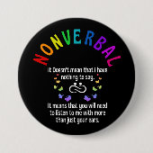 非言語的な 缶バッジ (正面)