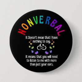 非言語的な 缶バッジ