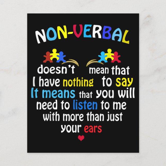 非言語自閉症意識パズル (正面)