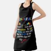 非言語自閉症意識パズル エプロン (インサイチュ)