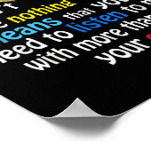 非言語自閉症意識パズル ポスター (角)