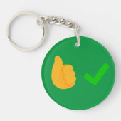 非言語通信Yes/両面なし キーホルダー (正面)