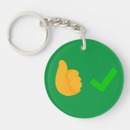 非言語通信Yes/両面なし キーホルダー