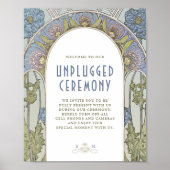 非詰め式サインヴィンテージアールヌーボー ポスター (正面)