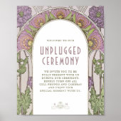 非詰め式サインヴィンテージアールヌーボー ポスター (正面)