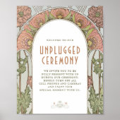 非詰め式サインヴィンテージアールヌーボー ポスター (正面)