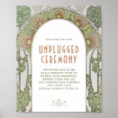 非詰め式サインヴィンテージアールヌーボー ポスター (正面)