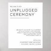 非詰め式ミニマル結婚リストの非詰め ポスター (正面)