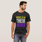 非誇りを持った二進子の父 Tシャツ (正面フル)