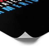 非負荷州オブアメリカ文字 ポスター (角)