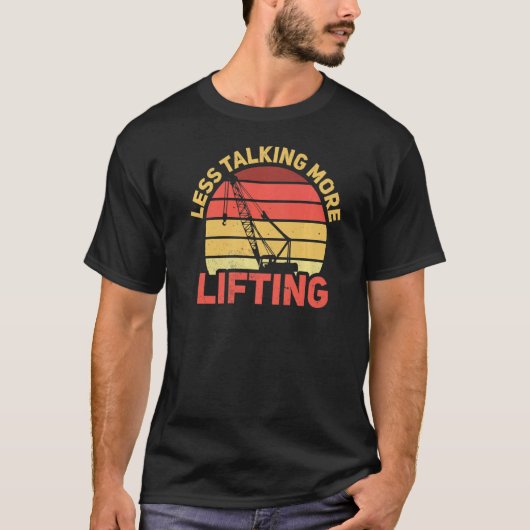 非通話式建築クレーン運転士 Tシャツ (正面)