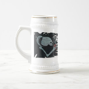 非道な幸運によってずたずたに裂かれる旗のTankard ビールジョッキ