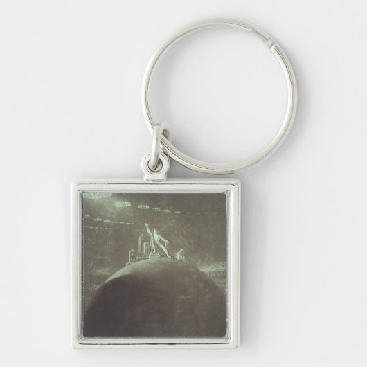 非道議会で司会するSatan 1824年 キーホルダー (正面)