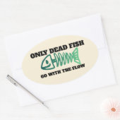 非適合者 – フロー楕円棒とは行かない 楕円形シール (封筒)