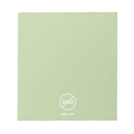 非遺伝子組み換えのエコフレンドリーな自然ブランドのカスタマイズロゴ ノートパッド