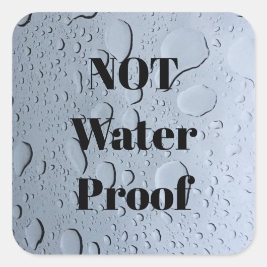 非防水滴水スプラッシュフリーカスタム スクエアシール (正面)