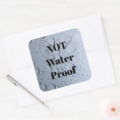 非防水滴水スプラッシュフリーカスタム スクエアシール (封筒)