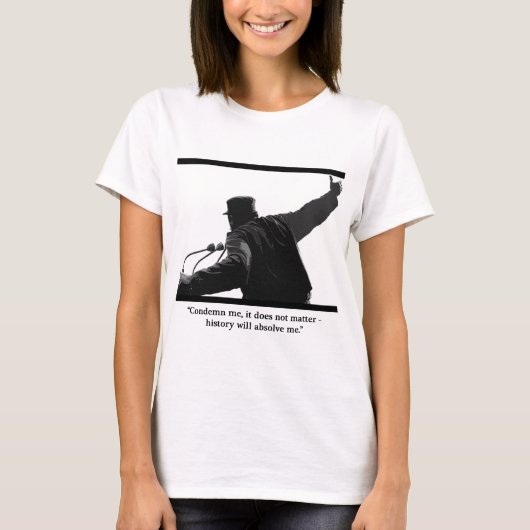 "非難して下さい私を" Tシャツ (正面)