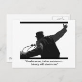 「非難せよ」 ポストカード (正面/裏面)