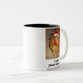 非難のバニーウサギ2の調子のマグ ツートーンマグカップ (正面右)