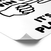 非難のポスターを獲得または失おもしろいう ポスター (角)