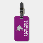 非難のNarwhal ラゲッジタグ (正面縦)